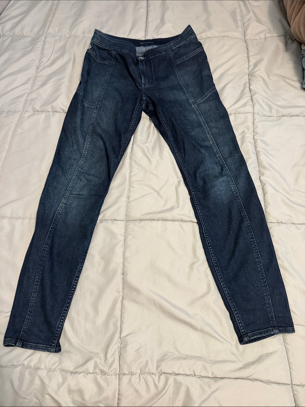 Athleta Women's Dark Indigo Skinny Jeans size 4 like new